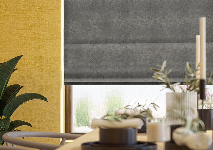 Florence Faux Suede, Woodland - Twist&Fit Roman Blind - Image 5